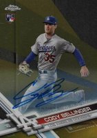2017 Topps Chrome Update #HMT99 Cody Bellinger Autograph-Gold Refractor Baseball Card