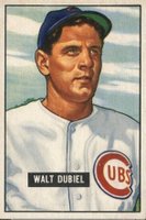 1951 Bowman #283 Walt Dubiel Baseball Card