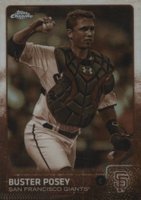 2015 Topps Chrome #179 Buster Posey Sepia Refractor Baseball Card