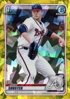 2020 Bowman Draft Chrome Sapphire Edition #BD16 Jared Shuster Yellow Baseball Card
