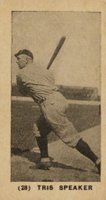 1927 York Caramel Type 1 #28 Tris Speaker Baseball Card