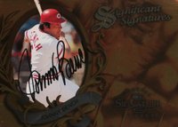 1997 Donruss Signature Significant Signatures # Johnny Bench Baseball Card