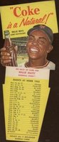 1952 Coca-Cola Playing Tips Test # Willie Mays Baseball Card