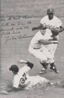 1952 Brooklyn Dodgers Schedule Cards  # Jackie Robinson Baseball Card