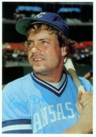 1980 Topps Superstar 5 x 7 Photos #14 George Brett Gray Back Baseball Card