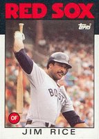 1986 Topps #320 Jim Rice Baseball Card