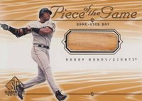 2001 SP Game Bat Piece of the Game #BB Barry Bonds Baseball Card