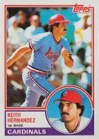 1983 Topps #700 Keith Hernandez Baseball Card