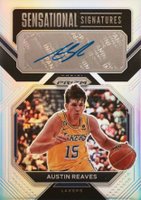 2022 Panini Prizm Sensational Signatures #SSAR Austin Reaves Silver Prizm Basketball Card