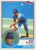 1983 Topps #238 Bud Black Baseball Card