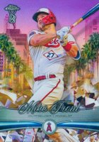 2022 Topps Chrome Ben Baller Ridin' Low #RL-3 Mike Trout Blue Refractor Baseball Card