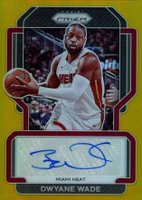 2021 Panini Prizm Signatures #SGDWD Dwyane Wade Gold Prizm Basketball Card