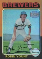 2001 Topps Archives Reserve #86 Robin Yount 1975 Topps Reprint Baseball Card