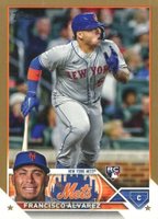 2023 Topps #644 Francisco Alvarez Gold Baseball Card