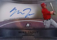 2010 Bowman Platinum Prospect Autograph #BPAMT Mike Trout Baseball Card