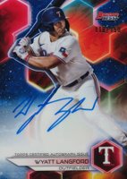 2023 Bowman's Best Best of 2023 Autographs #B23WL Wyatt Langford Blue Baseball Card