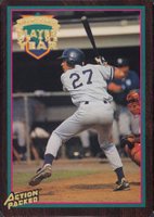 1995 Action Packed Scouting Report #1 Derek Jeter Baseball Card