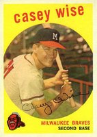 1959 Topps #204 Casey Wise Baseball Card