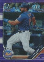 2019 Bowman Chrome Prospects #BCP156 Tim Tebow Purple Shimmer Baseball Card