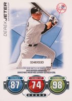 2010 Topps Update Attax Code Card # Derek Jeter Baseball Card