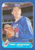 1986 Fleer #131 Orel Hershiser Baseball Card