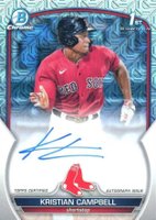 2023 Bowman Draft Chrome Prospect Autograph #CDAKCA Kristian Campbell HTA Choice Baseball Card