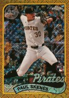 2024 Topps Silver Pack 1989 Chrome Promo #21 Paul Skenes Update-Gold Refractor Baseball Card