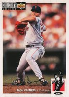 1994 Collector's Choice #550 Roger Clemens Silver Signature Baseball Card