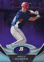 2011 Bowman Platinum Prospects #BPP1 Bryce Harper Purple Refractor Baseball Card