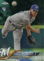 2018 Topps Chrome #179 Brandon Woodruff Prism Refractor Baseball Card