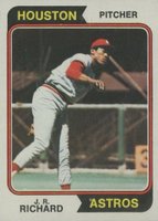1974 Topps #522 J.R. Richard Baseball Card