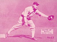 1934 Batter Up #65 Zeke Bonura Baseball Card