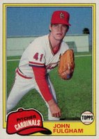 1981 Topps #523 John Fulgham Baseball Card