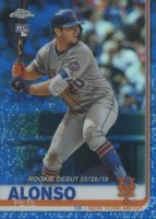 2019 Topps Chrome Update  #52 Pete Alonso Blue Refractor Baseball Card