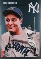 2023 Topps Chrome Platinum Anniversary #325 Lou Gehrig Baseball Card