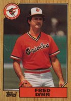 1987 Topps Tiffany #370 Fred Lynn Baseball Card