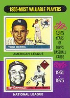 1975 Topps Mini #193 1955 MVP's Baseball Card