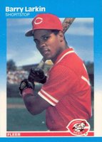 1987 Fleer Glossy #204 Barry Larkin Baseball Card
