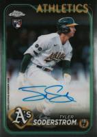 2024 Topps Chrome Update Chrome Baseball Update Series Autographs #ACTS Tyler Soderstrom Baseball Card