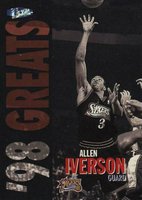 1997 Ultra #258P Allen Iverson Platinum Medallion Basketball Card