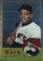 1997 Topps Willie Mays Finest #17 1963 Topps Reprint Baseball Card