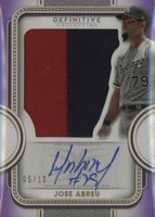 2022 Topps Definitive Autographed Relic Collection #ARCJAB Jose Abreu Purple Baseball Card