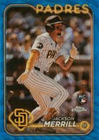 2024 Topps Chrome #207 Jackson Merrill Blue Wave Baseball Card