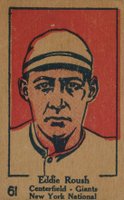 1928 Strip Card #61 Eddie Roush Baseball Card