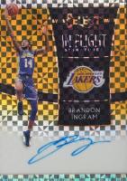 2018 Panini Select In Flight Signatures #IF-BIG Brandon Ingram Gold Prizm Basketball Card