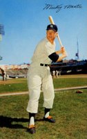 1953 Dormand Postcards #111 Mickey Mantle Batting Stance Baseball Card