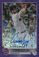 2022 Topps Chrome Rookie Autographs #RACW Connor Wong Purple Speckle Refractor Baseball Card