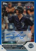 2023 Topps Pro Debut #PD59 Spencer Jones Autograph-Blue Foil Baseball Card
