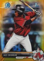 2017 Bowman Chrome Prospects #BCP207 Jazz Chisholm Gold Refractor Baseball Card