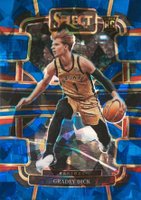 2023 Panini Select #90 Gradey Dick Blue Cracked Ice Basketball Card